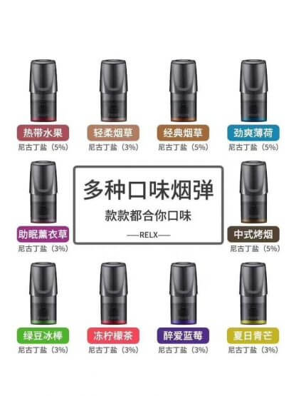 RELX一代煙彈折扣包：任選三盒NT$2280(原價2400)