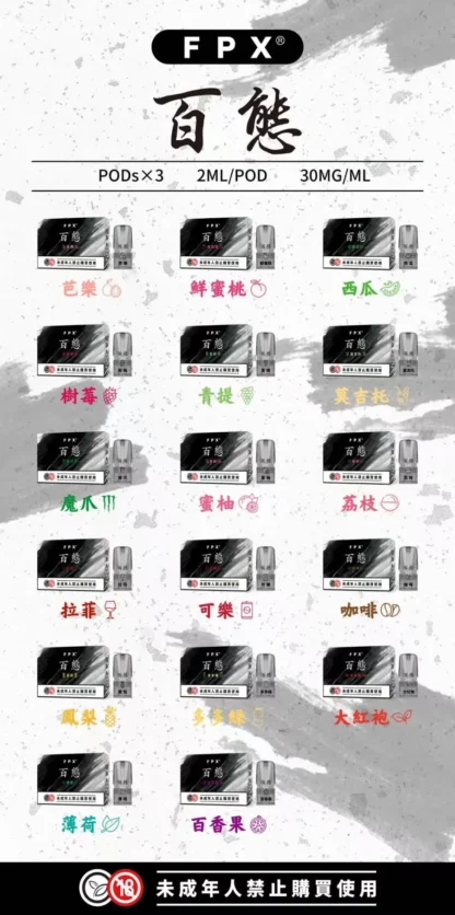 RELX悅刻一代通用煙彈-FPX百態 【台灣現貨、買五送一】僅售316元一盒